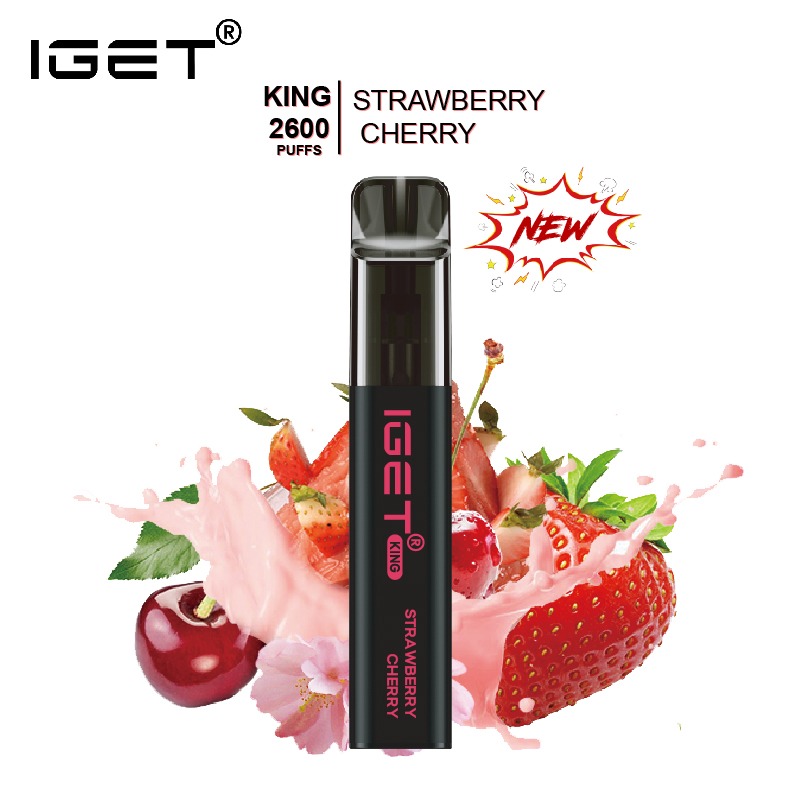 IGET King Strawberry Cherry – 2600 Puffs