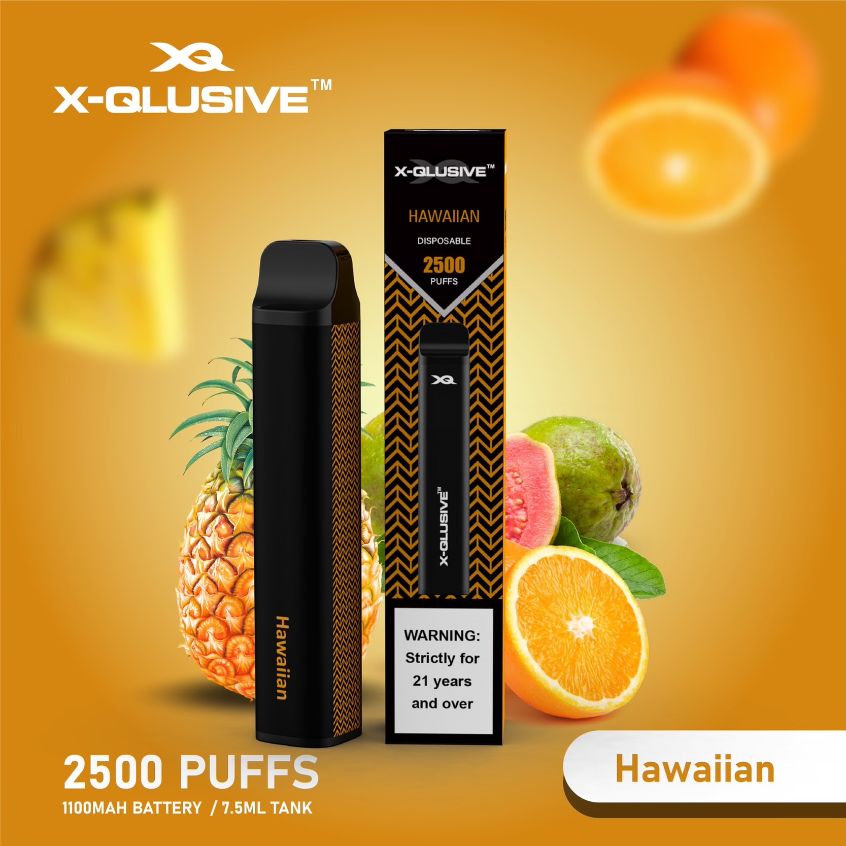 X-Qlusive Hawaiian – 2500 Puffs