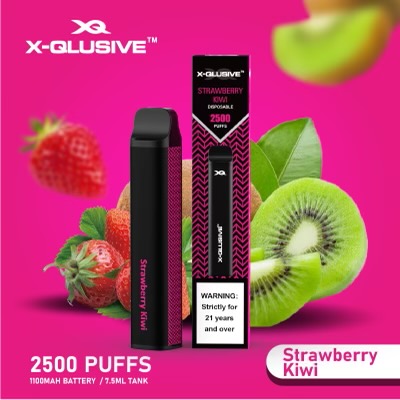 X-Qlusive Strawberry Kiwi – 2500 Puffs