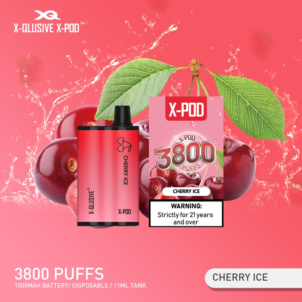 X-Qlusive X-Pod Cherry Ice – 3800 Puffs