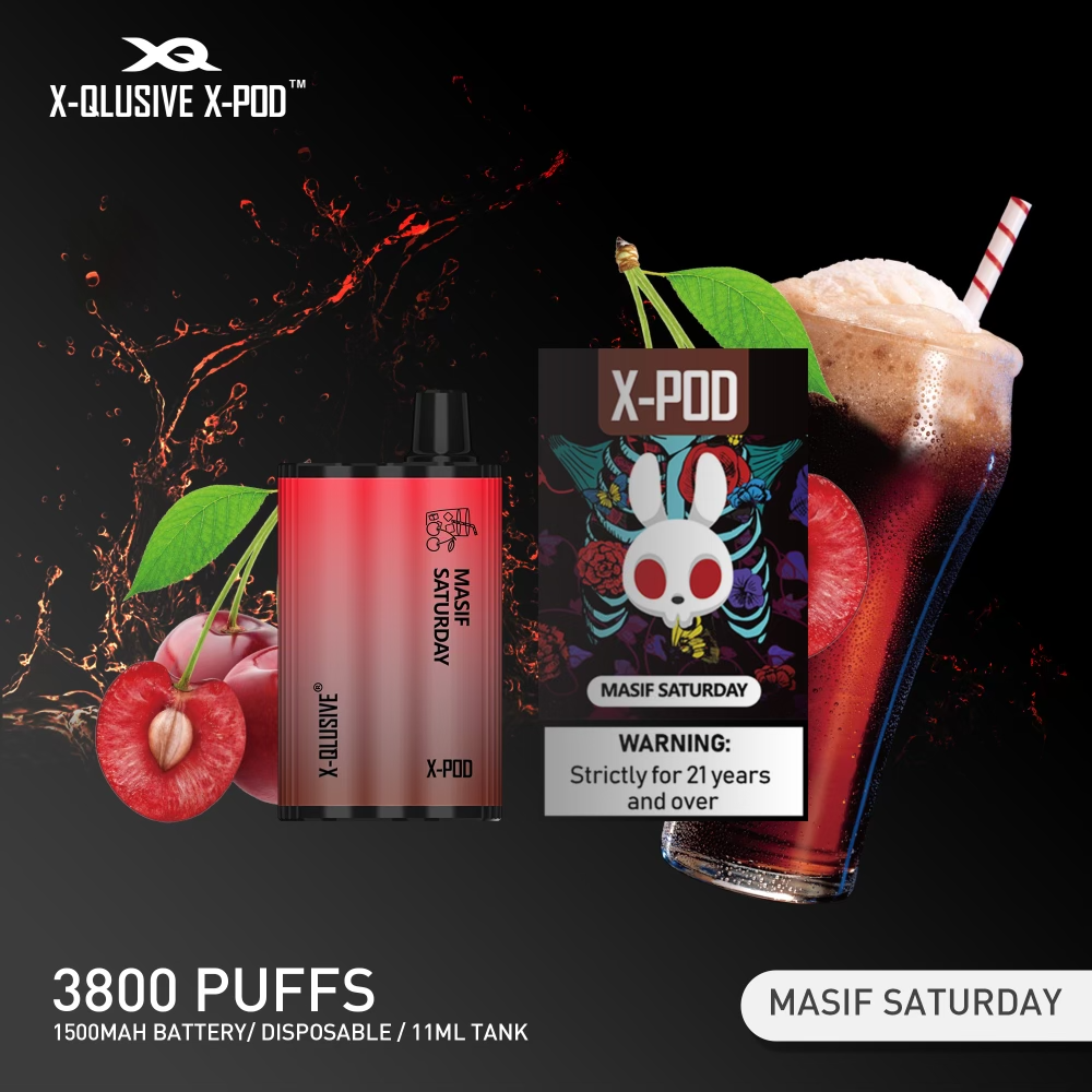 X-Qlusive X-Pod Masif Saturday (cherry Cola Ice) – 3800 Puffs