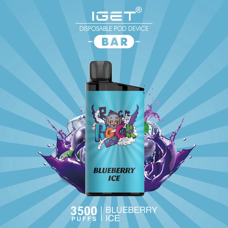 Blueberry Ice – IGET Bar – 3500 Puffs