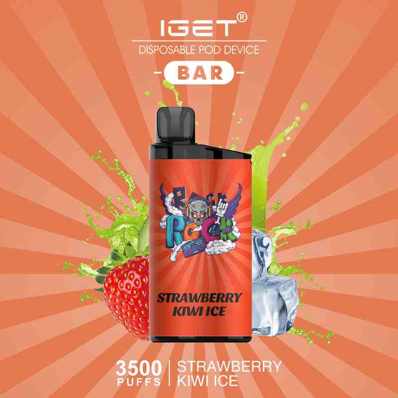 Strawberry Kiwi Ice – IGET Bar – 3500 Puffs