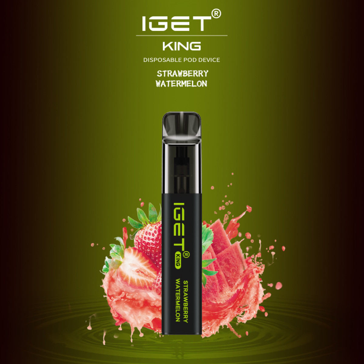 IGET King Strawberry Watermelon – 2600 Puffs