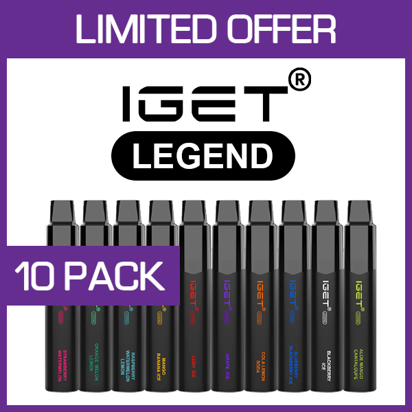 IGET Legend – 4000 Puffs – 10 Pack