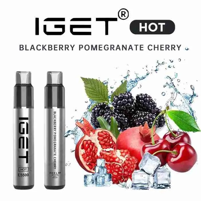 Blackberry Pomegranate Cherry – IGET Hot – 5500 Puffs