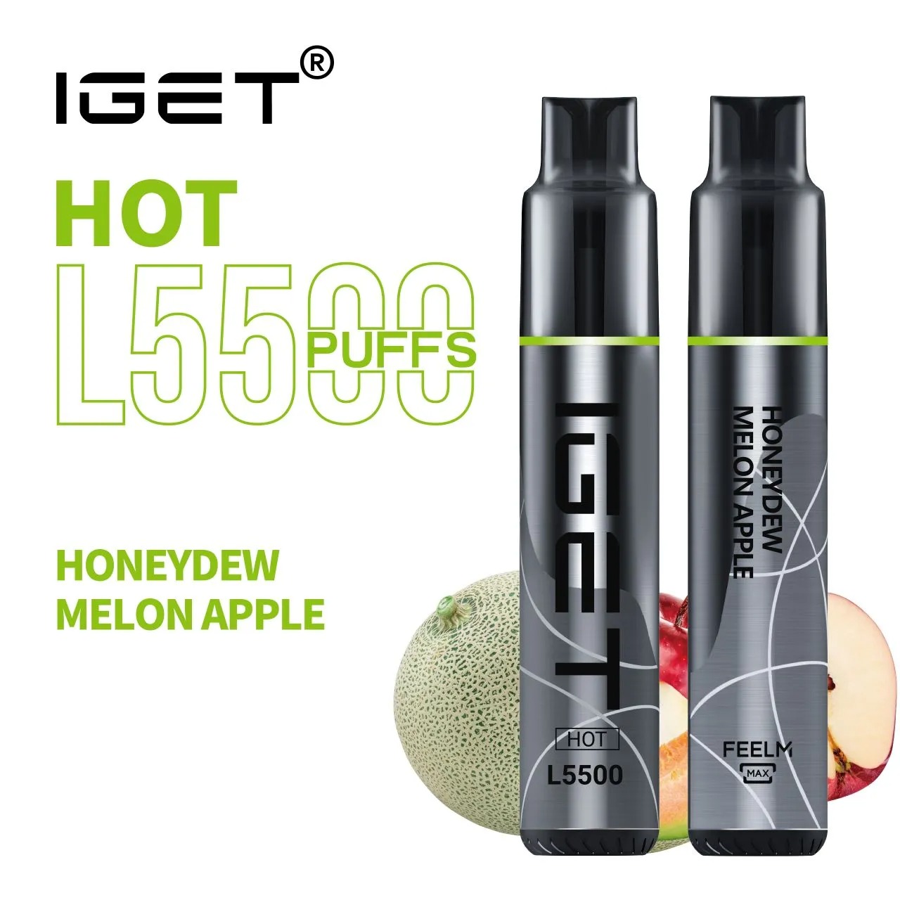 Honeydew Melon Apple – IGET Hot – 5500 Puffs