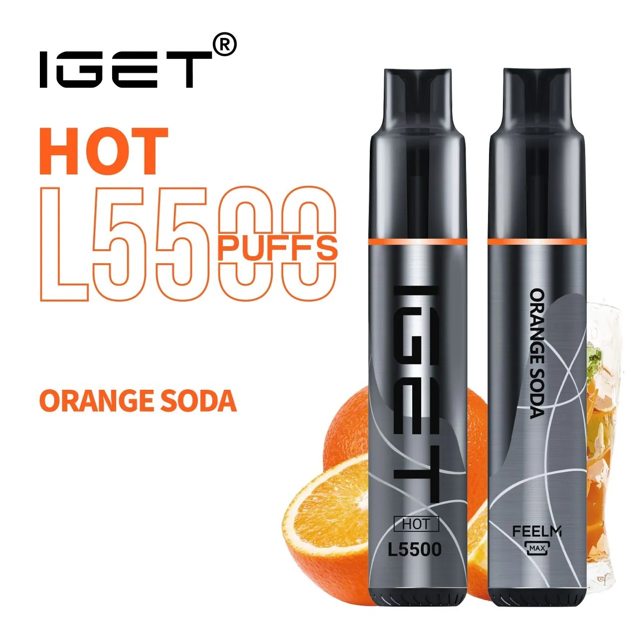 Orange Soda – IGET Hot – 5500 Puffs