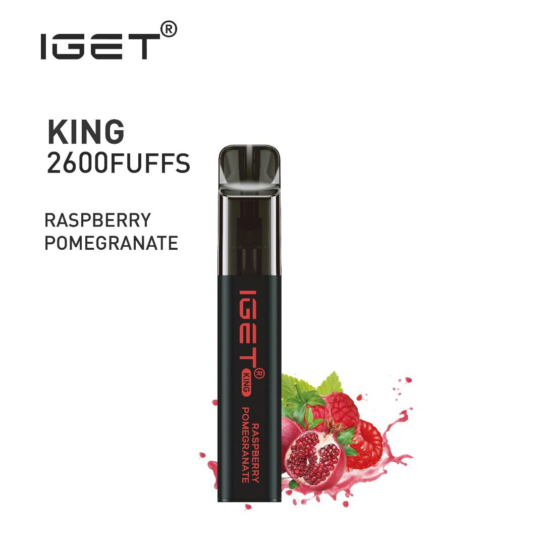 IGET King Raspberry Pomegranate – 2600 Puffs