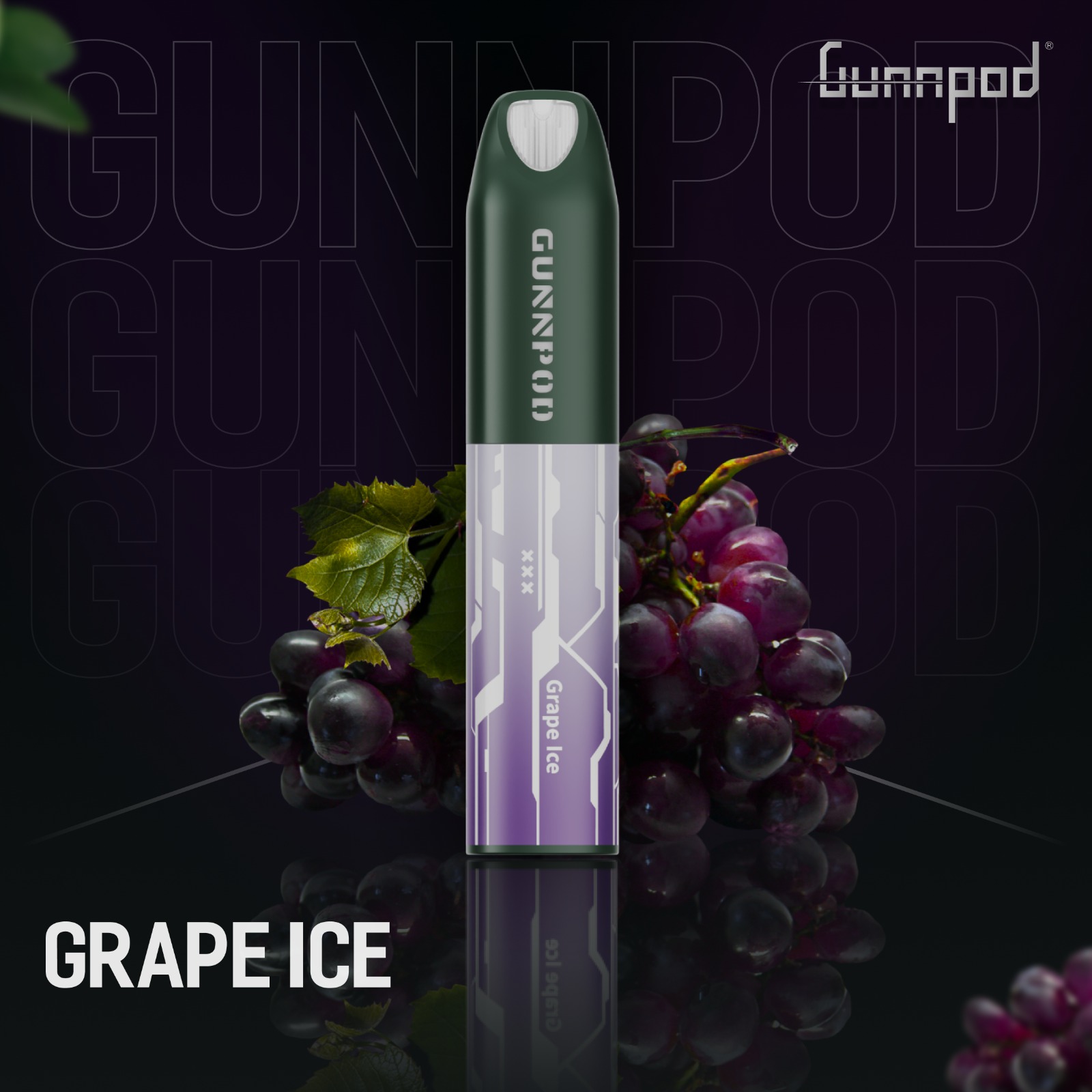 Gunnpod Lume Grape Ice – 5000 Puffs