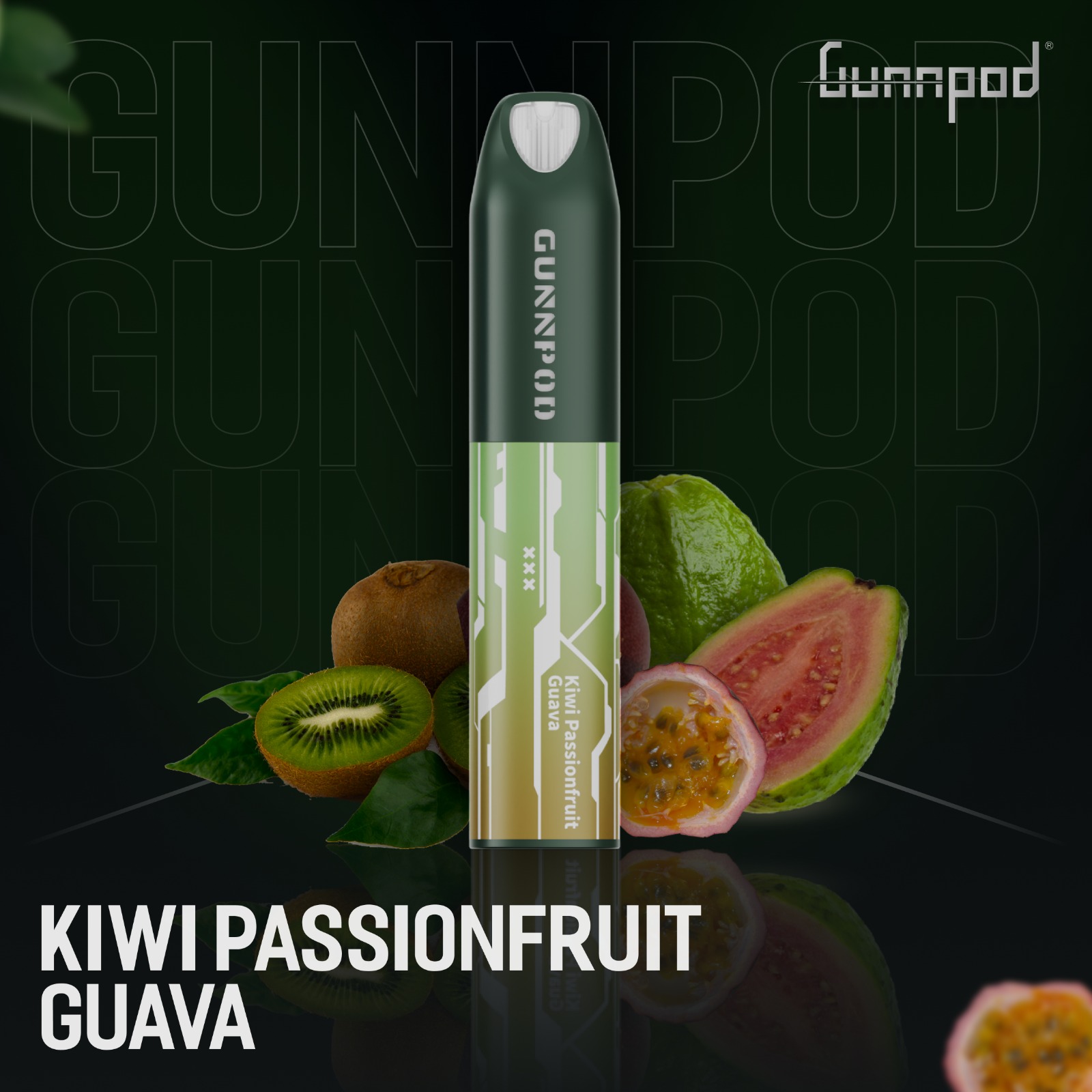 Gunnpod Lume Kiwi Passionfruit Guava Ice – 5000 Puffs