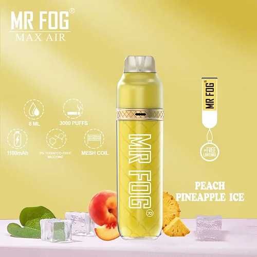 Mr Fog Peach Pineapple Ice – 3600 Puffs