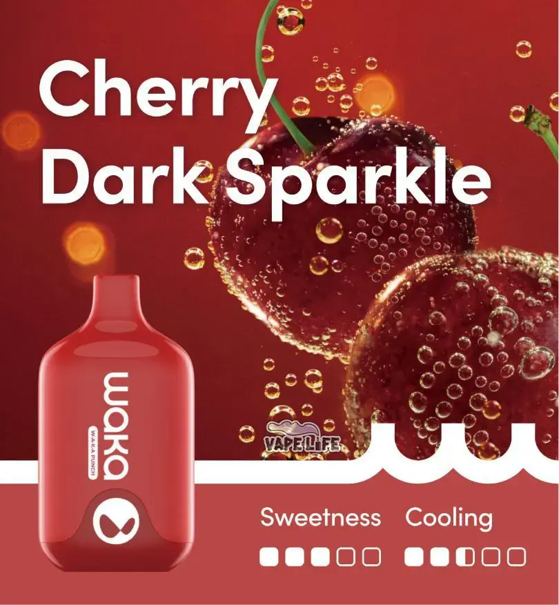 Waka Smash Cherry Dark Sparkle – 6000 Puffs