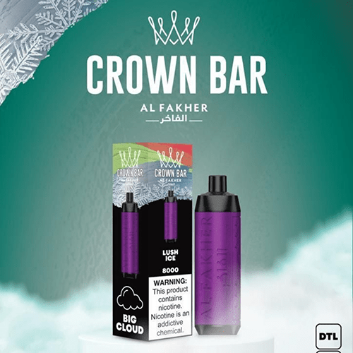 Alfakher Crown Bar Lush Ice – 8000 Puffs