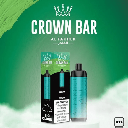 Alfakher Crown Bar Mint – 8000 Puffs