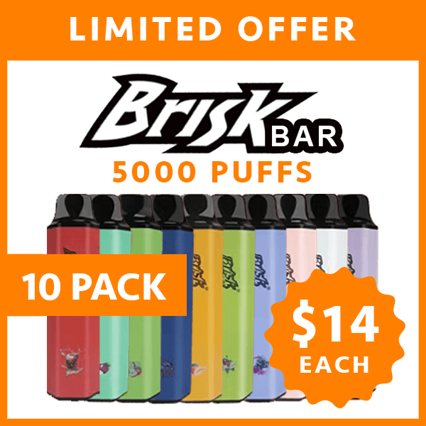 Brisk Bar – 5000 Puffs – 10 Pack