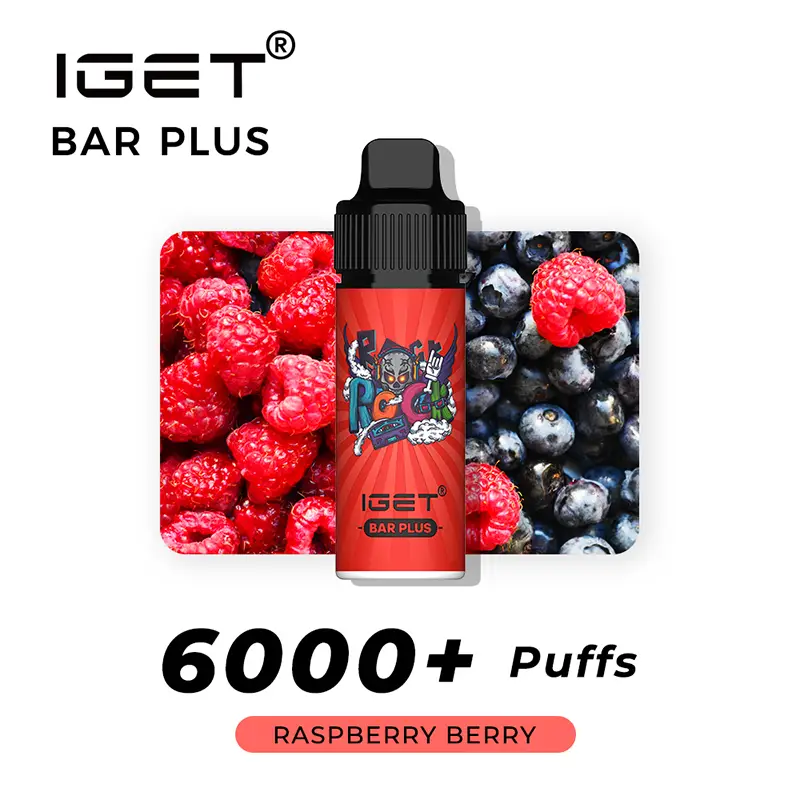 IGET Bar Plus Raspberry Berry – 6000 Puffs