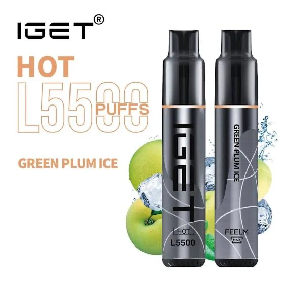 Green Plum Ice – IGET Hot – 5500 Puffs