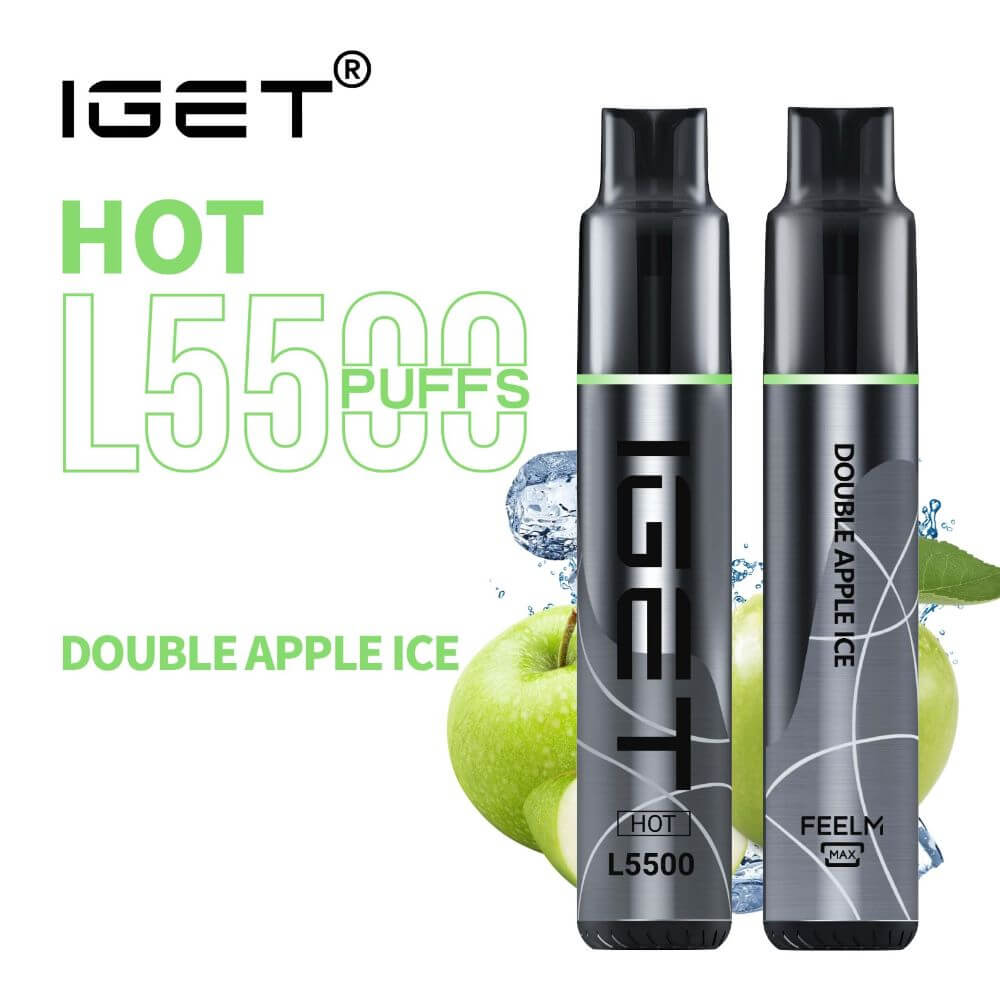 Double Apple Ice – IGET Hot – 5500 Puffs
