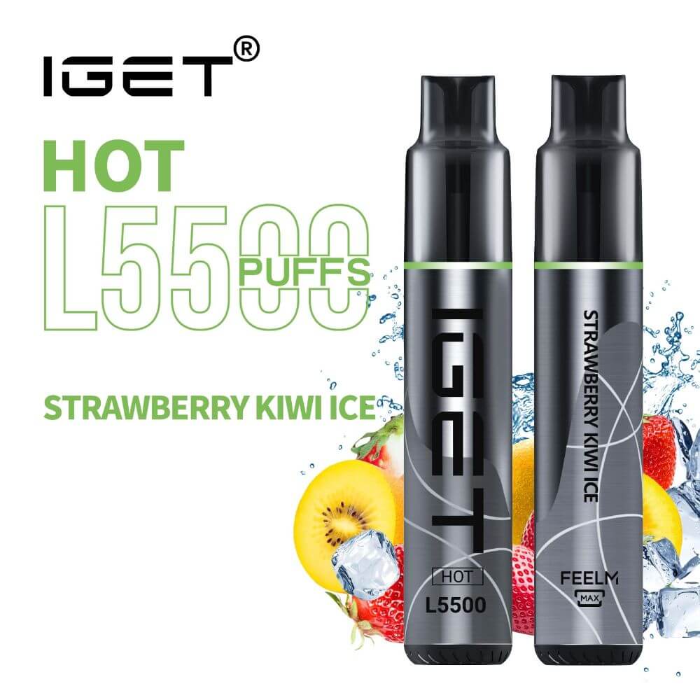 Strawberry Kiwi Ice – IGET Hot – 5500 Puffs