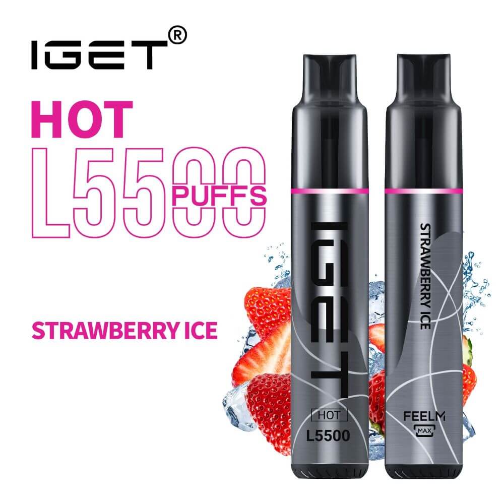Strawberry Ice – IGET Hot – 5500 Puffs