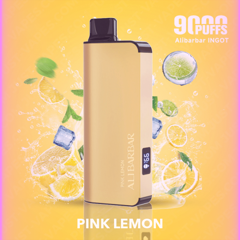 Pink Lemon – Alibarbar Ingot – 9000 Puffs