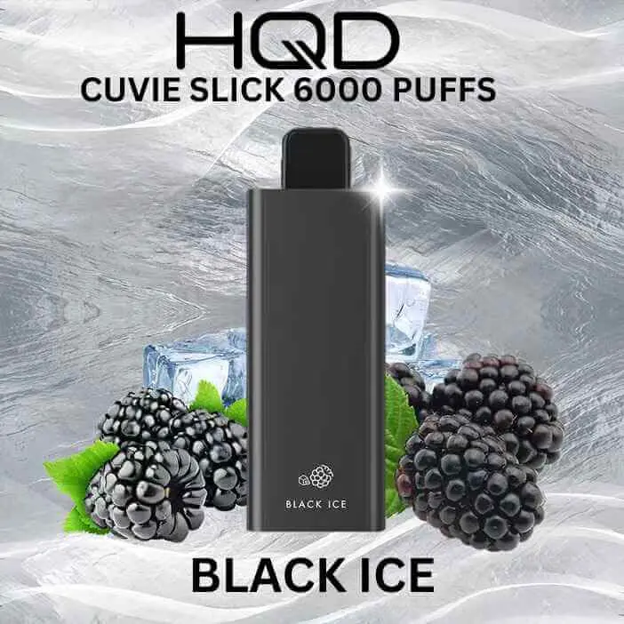 Black Ice – HQD Slick – 6000 Puffs