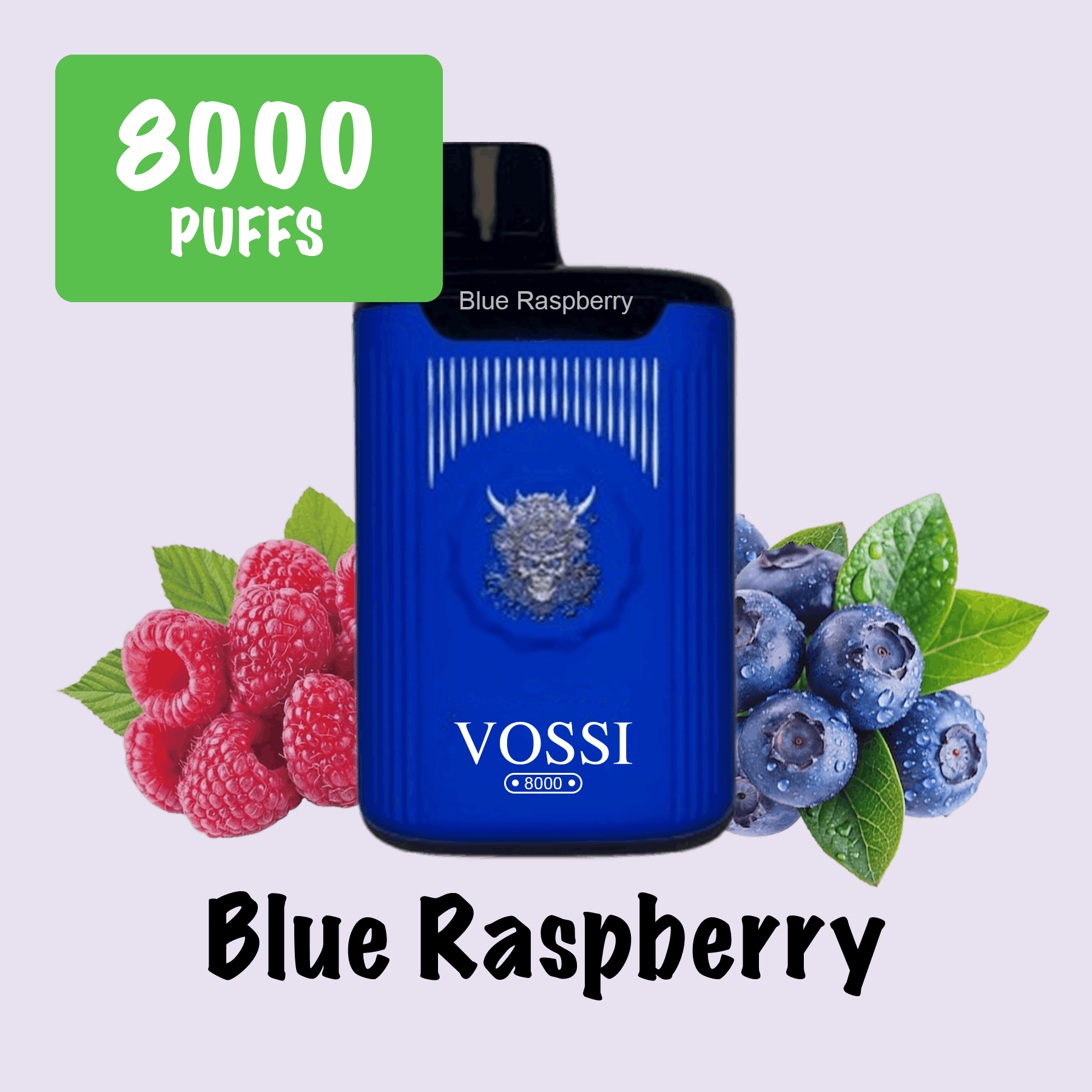 Blue Raspberry – Vossi – 8000 Puffs