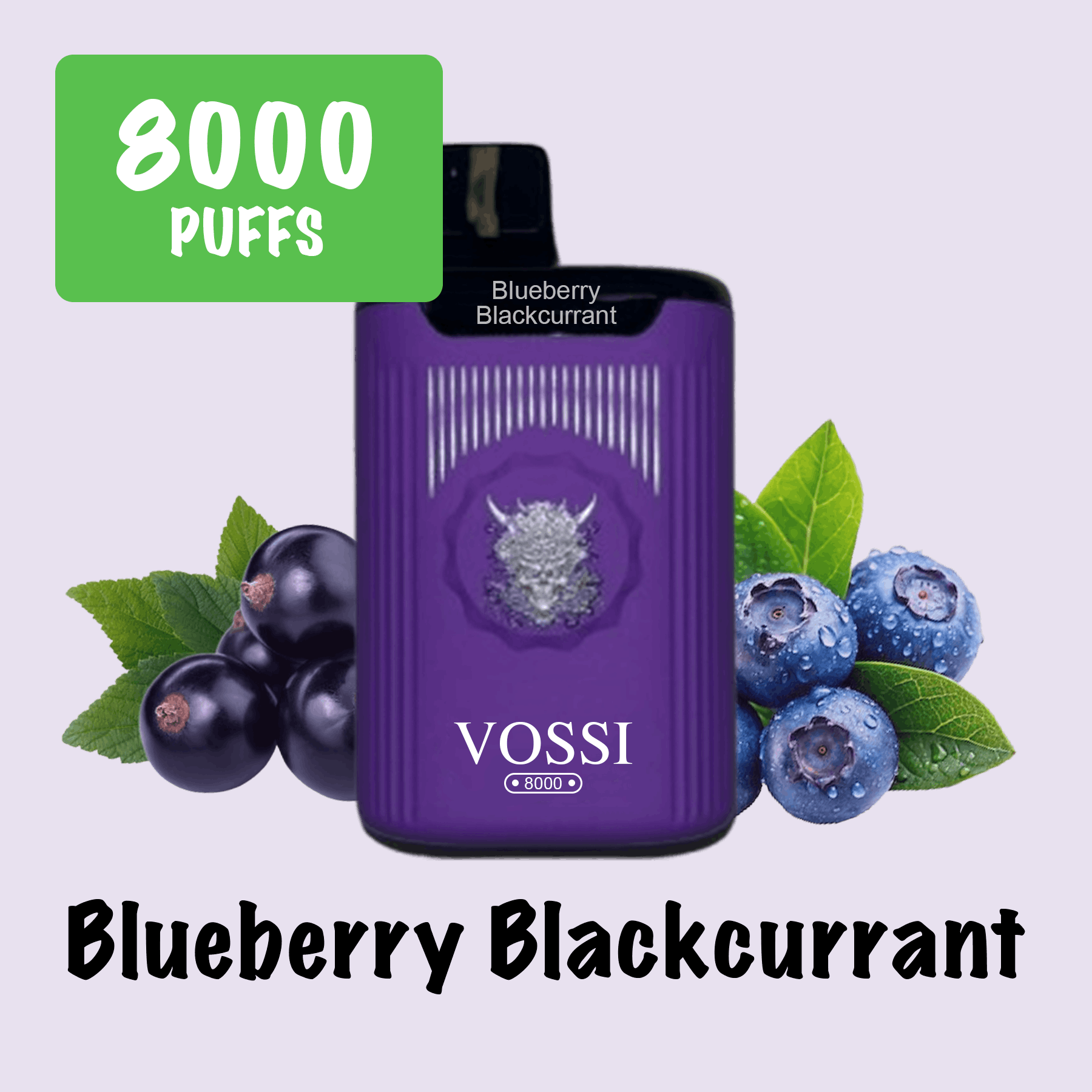 Blueberry Blackcurrant – Vossi – 8000 Puffs