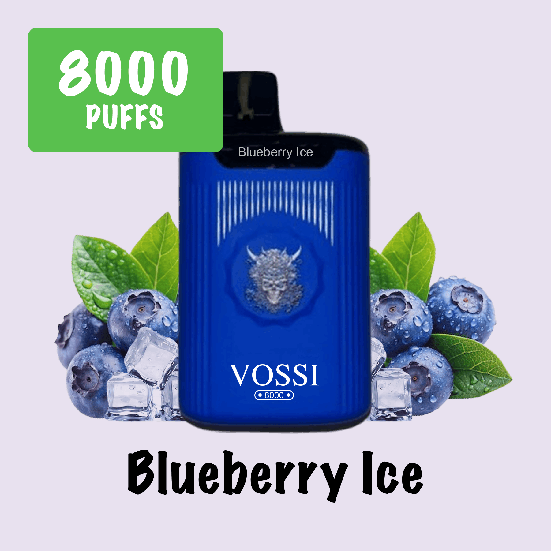 Blueberry Ice – Vossi – 8000 Puffs