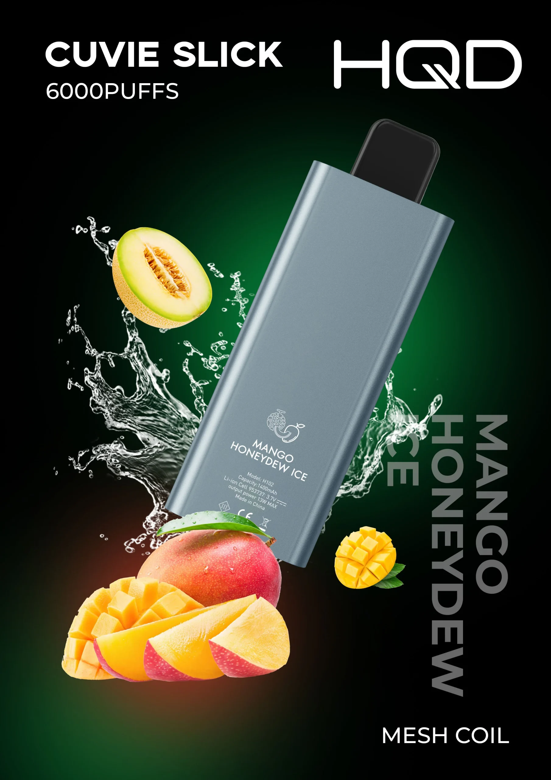Mango Honey Dew – HQD Slick – 6000 Puffs